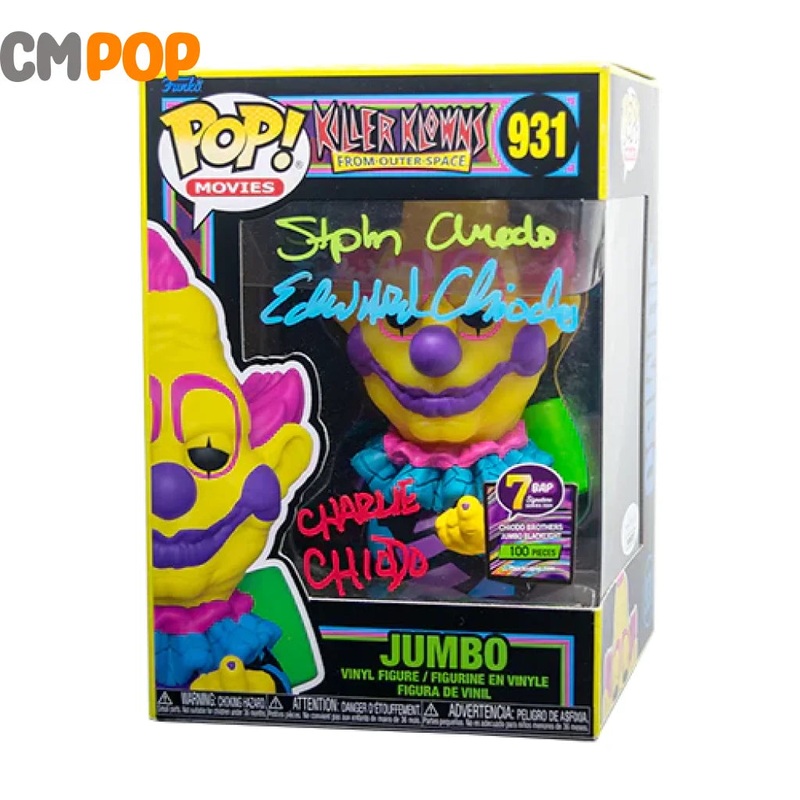 Jumbo- #931 - Funko Pop! - Movies - Killer Klowns from Outer Space  - Signed by The Chiodo Brothers ( 100 pcs) - Certified Pop!