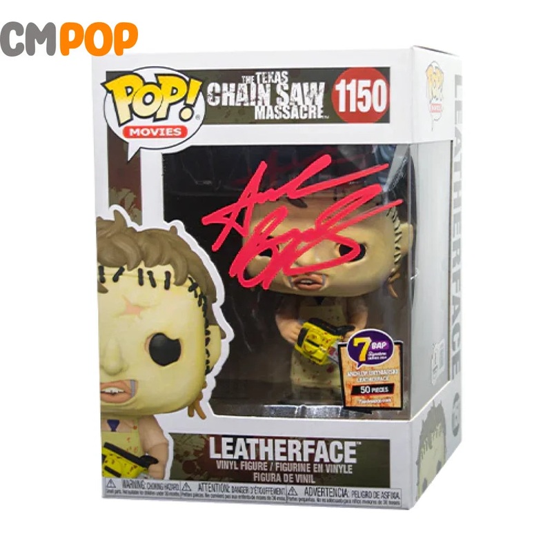 Leatherface  #1150 - Funko Pop! - Movies - Texas Chain Saw Massacre - Signed by Andrew Bryniarski ( 50 Pcs) - Certified Pop!