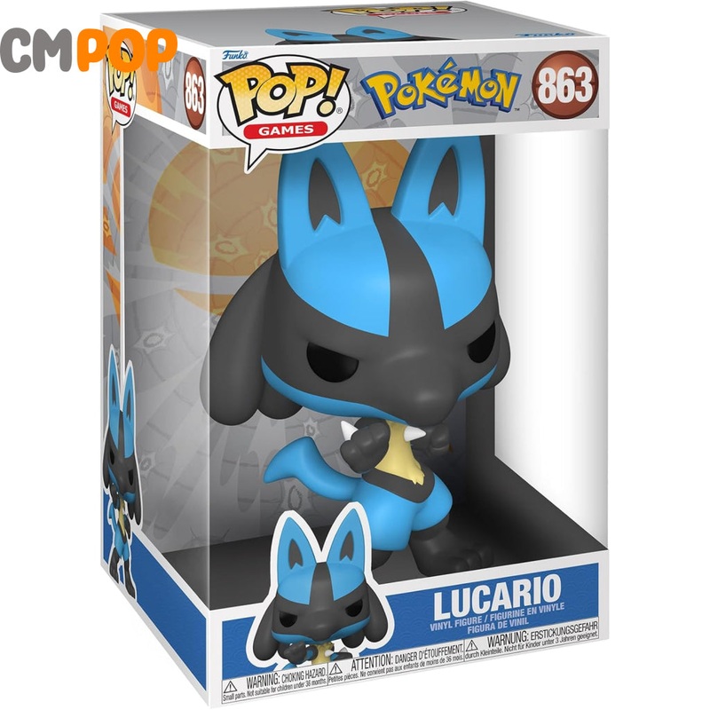 Lucario  #863 - Funko Pop! - Games -  Pokmon - Jumbo