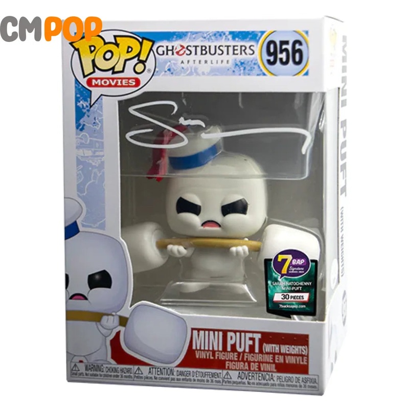Mini Puft (With Weights) - #956 - Funko Pop! - Movies - Ghostbusters AfterLife -  Signed by Sarah Natochenny (30 Pcs) - Certified Pop!