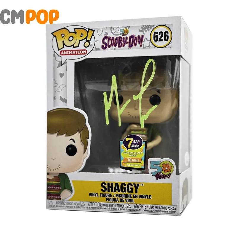 Shaggy - #626 - Funko Pop! - Animation - Scooby-Doo! - Signed by  Matthew Lillard ( 70 Pcs) - Certified Pop!