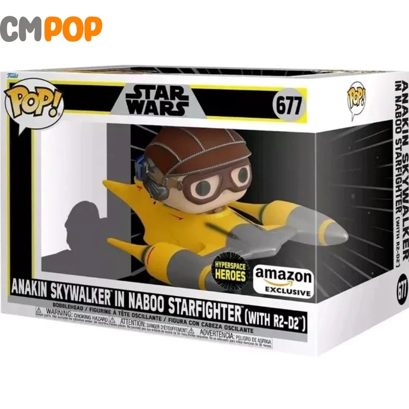 Anakin Skywalker in Naboo Starighter  - #677 - Funko Pop! - Star Wars  - Hyperspace Heroes - Amazon exclusive
