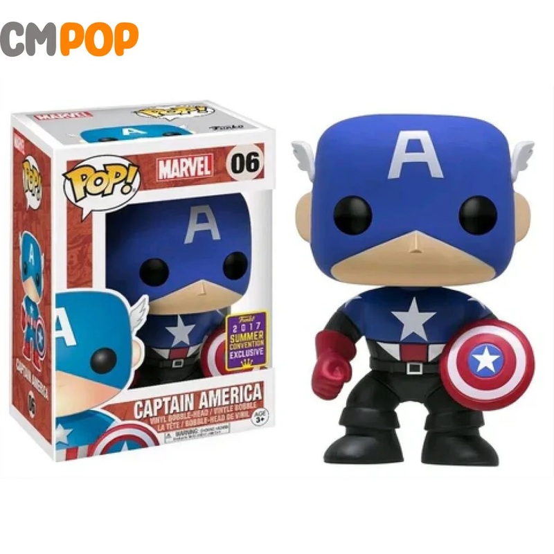 Captain America - #06 - Funko Pop! - Marvel - 2017 Summer Convention Exclusive