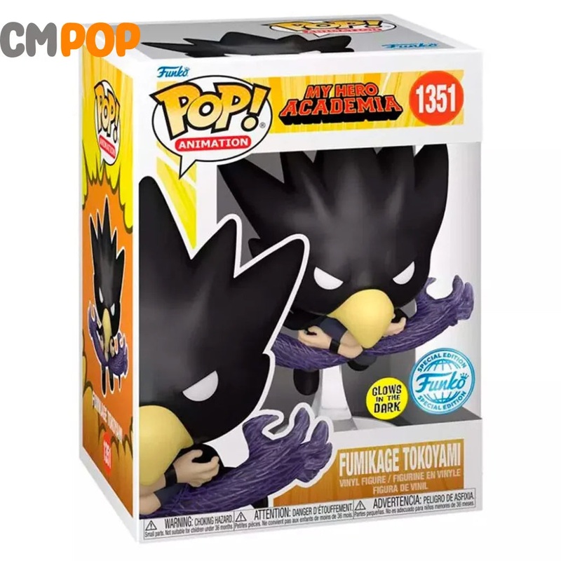 Fumikage Tokoyami - #1351 - Funko Pop!  My Hero Academia  -  GITD - Funko Special Edition