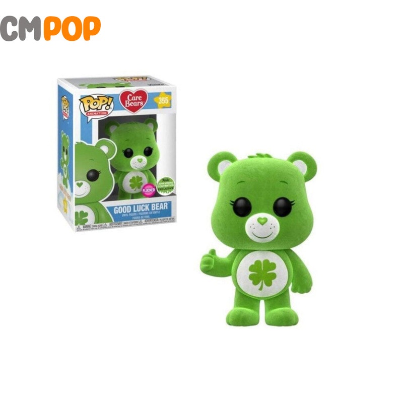Good Luck Bear - #355 - Funko Pop! - Animation - Care Bears - Flocked - 2018 Spring Convention Exclusive