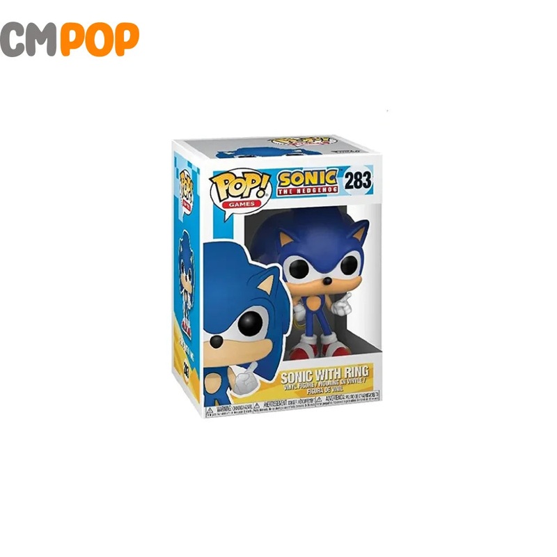Sonic With Ring - #283 - Funko Pop! - Games - Sonic the Hedgehog - Glows in the Dark - Exclusive