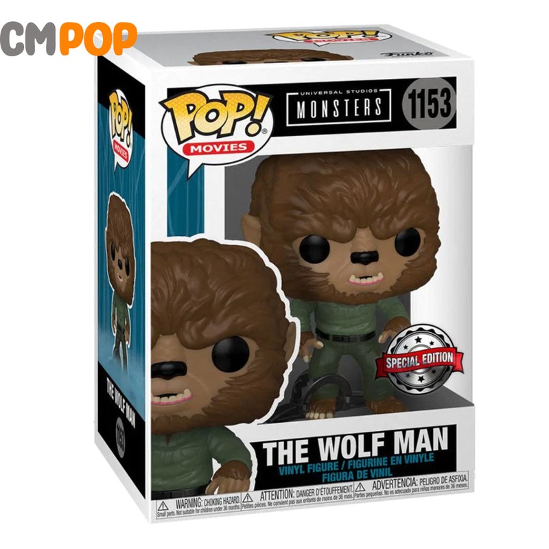 The Wolf Man - #1153 - Funko Pop!  - Movies - Universal Monsters - Special Edition