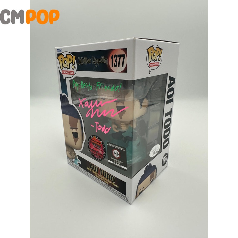 Aoi Todo - #1377 - Funko Pop! - Animation - JuJutsu Kaisen - Chalice Collectibles Exclusive -  Signed by Xander Mobus - Certified Pop!