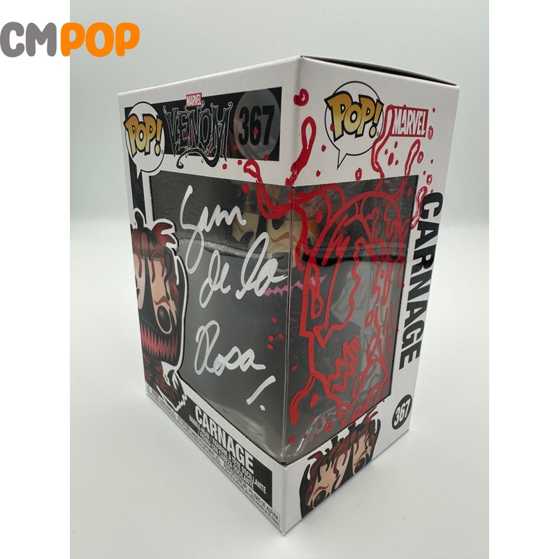 Carnage - #367 - Funko Pop! - Marvel - Venom - Signed By Sam De La Rosa - Certified Pop!