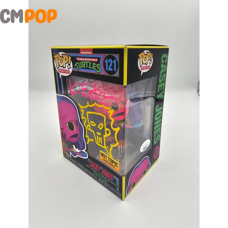 Casey Jones - #121 - Funko Pop! - Retro Toys - Nickelodeon - Teenage Mutant Hero Turtles - Hot Topic Exclusive - Signed by Kevin Eastman - Certified Pop!