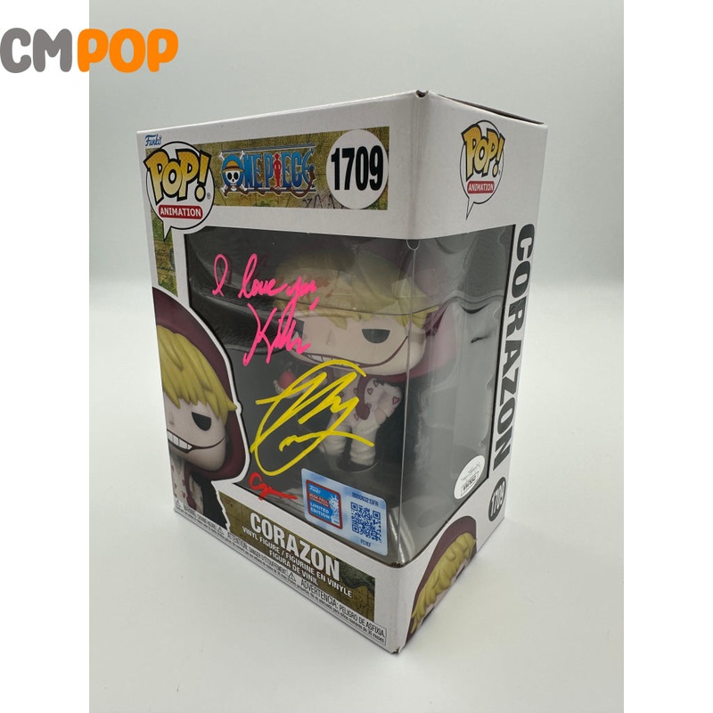 Corazon -  #1709 - Funko Pop! - One Piece - Funko 2024 Fall Convention Limited Edition -  Signed By Ray Chase - Certified Pop