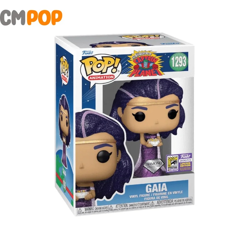 Gaia - #1293 - Funko Pop! - Animation - The New Adventures of Captain Planet -  Diamond Collection - SDCC 2023 Official Convention Exclusive LE2000 Pcs