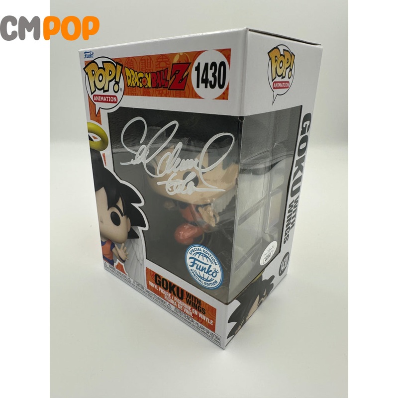 Goku With Wings - #1430 - Funko Pop! - Animation -Dragon Ball Z - Funko Exclusive - Signed By Sean Schemmel - Certified Pop!