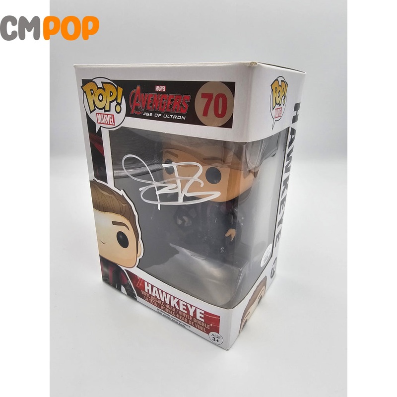 Hawkeye - #70 - Funko Pop! - Marvel  - Avengers Age of Ultron - Signed by Jeremy Renner - Certified Pop!