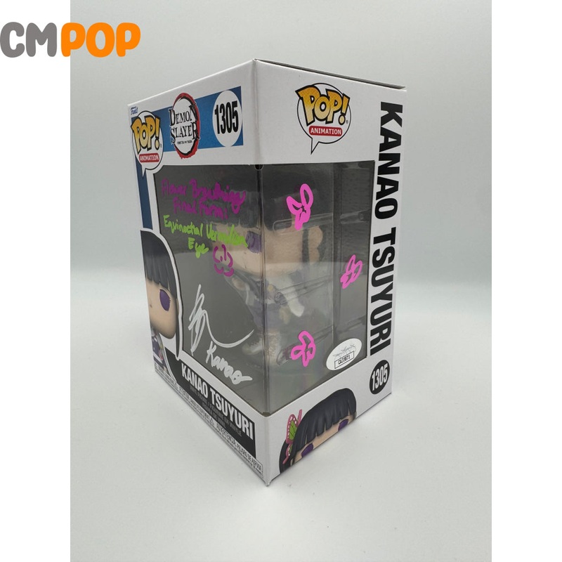 Kanao Tsuyuri - #1305 - Funko Pop! - Animation - Demon Slayer - Signed By Brianna Knickerbocker  - Certified Pop!