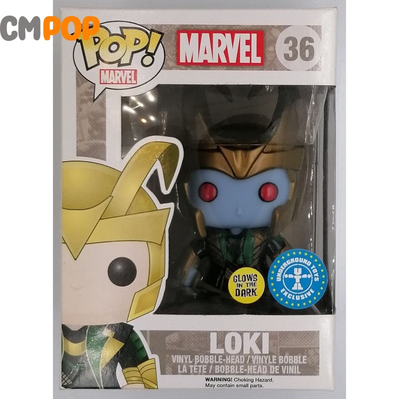 Loki - #36 - Funko Pop! - Marvel - Underground Toys GITD