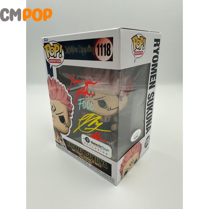 Ryomen Sukuna - #1118 - Funko Pop! - Animation - JuJutsu Kaisen - Galactic Toys Exclusive -  Signed by Ray Chase - Certified Pop!
