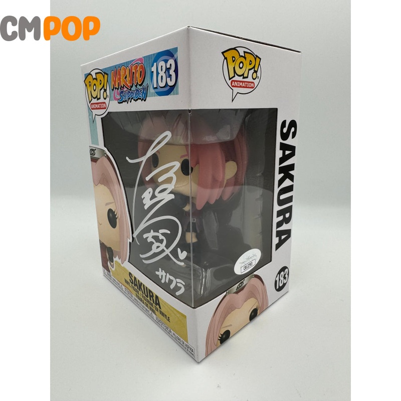 Sakura- #183 - Funko Pop! - Animation - Naruto Shippuden - Signed by Chie Nakamura Japanese Voice Actor- Certified Pop!