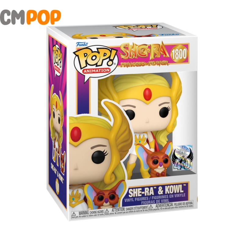 She-Ra & Kowl - #1800 - Funko Pop! - Animation - She-Ra: Princess of Power - 40th Anniversary.