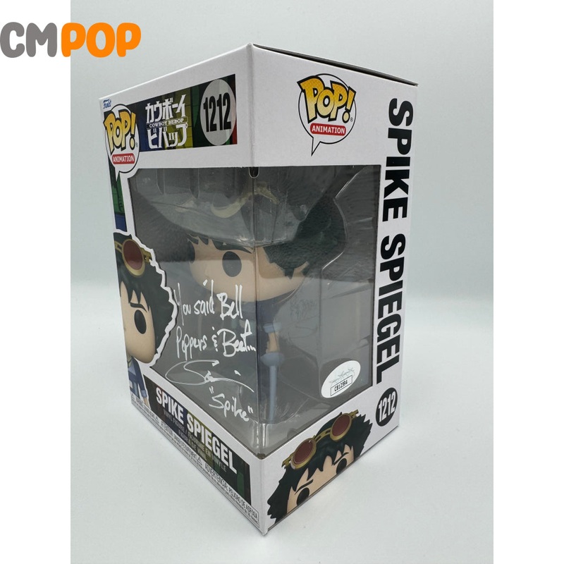 Spike Spiegel- #1212 - Funko Pop! - Animation  -   Cowboy Bebop - Signed by Steve Blum  - Certified Pop!