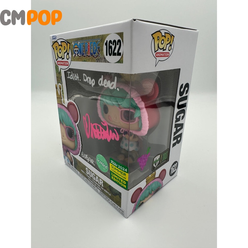 Sugar - #1622 - Funko Pop! - Animation - One Piece - Scented - Funko 2024 Summer Convention Limited Edition - Signed By Natalie Hoover - Certified Pop!
