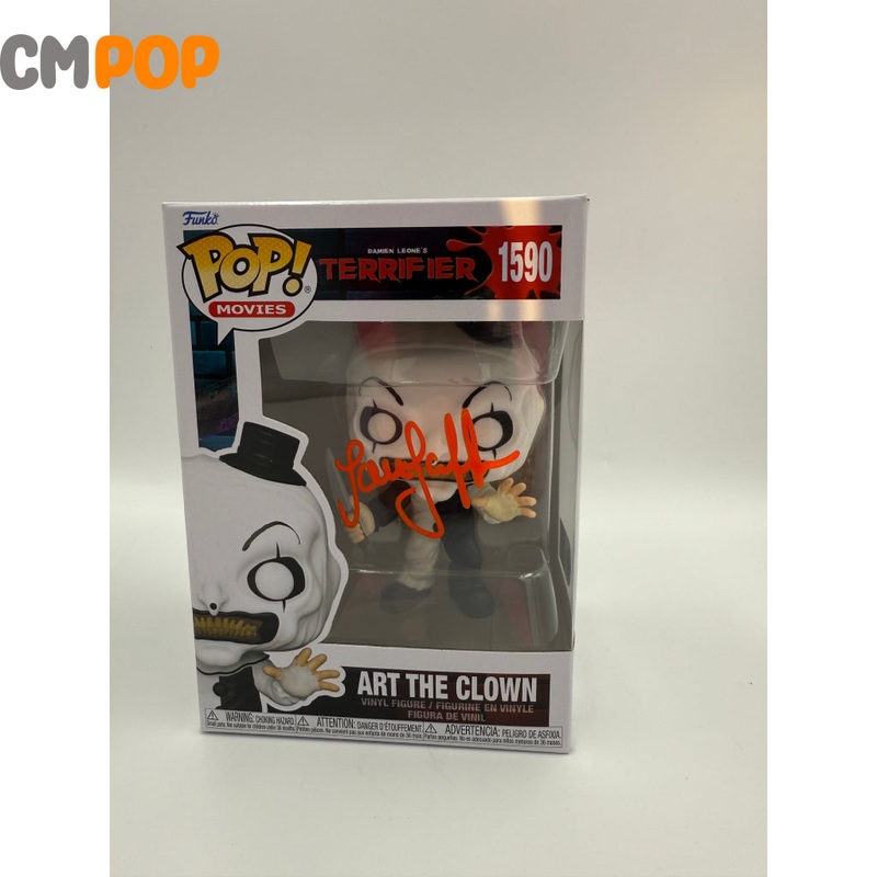 Art The Clown - #1590 - Funko Pop! - Movies -  Terrifier  -  Signed by Samantha Scaffidi- Certified Pop!