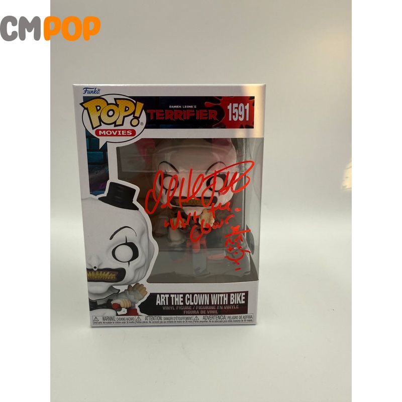 Art the Clown with Bike - #1591 - Funko Pop! - Movies  - Terrifier  -  Signed by David Howard Thornton - Certified Pop!