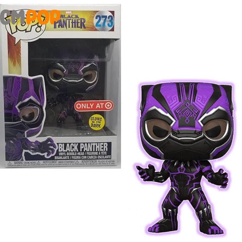 Black Panther - #273 - Funko Pop! - Black Panther - Marvel - GITD - Target Exclusive