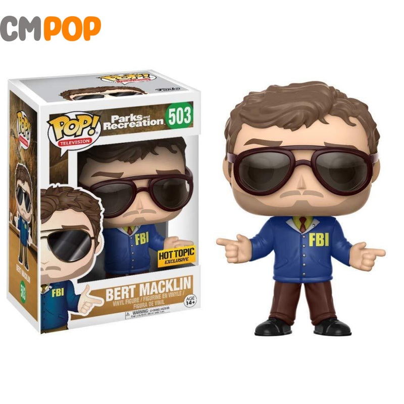 Burt Macklin - #503 - Funko Pop! - Parks And Rec - Hot topic Exclusive