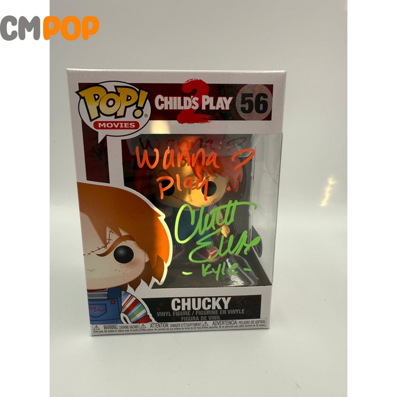 Chucky - #56 - Funko Pop! - Movies  - Childs Play 2  -  Signed by Christine Elise - Certified Pop!