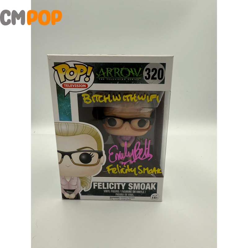Felicity Smoak - #320 - Funko Pop! - Television  - Arrow -  Signed by Emily Bett Rickards  - Certified Pop!