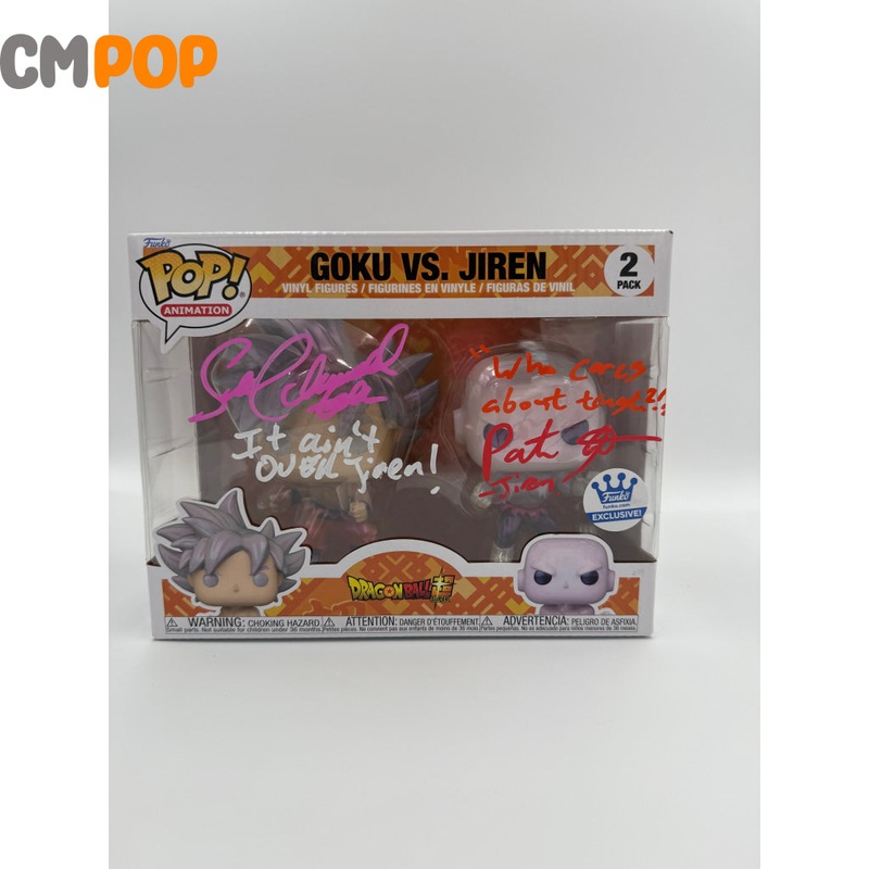 Goku Vs Jiren - 2 Pack - Funko Pop! - Animation -Dragon Ball Super - Signed by Patrick Seitz - Certified Pop!