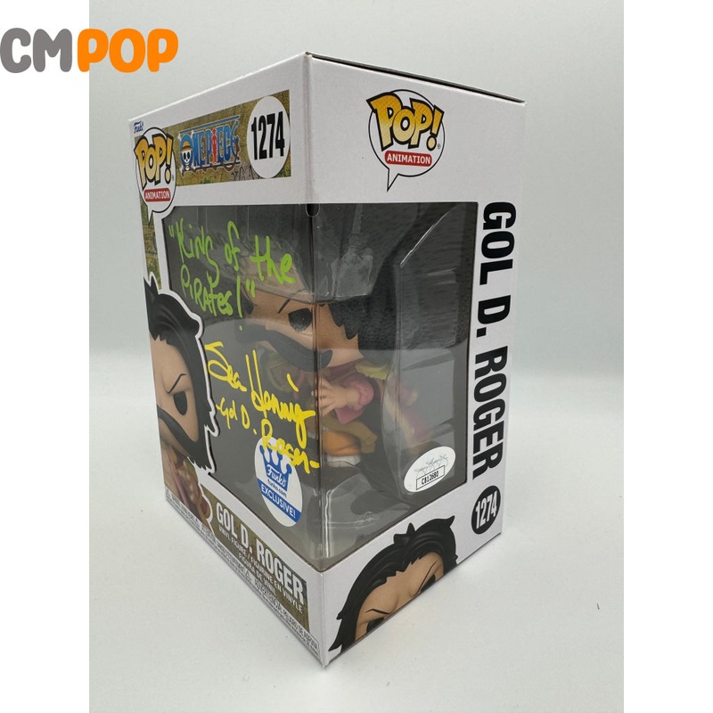Gol D. Roger - #1274 - Funko Pop! - One Piece - Funko  Exclusive - Signed By Sean Hennigan   - Certified Pop!