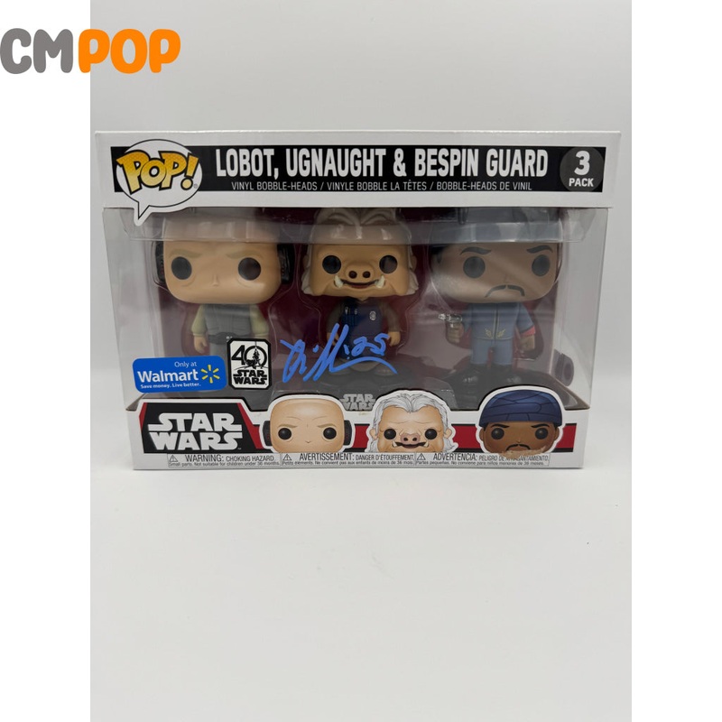 Lobot, Ugnaught & Bespin Guard - 3 Pack - Funko Pop! - Star Wars  - Walmart Exclusive - Signed by William O Neill  - Certified Pop!