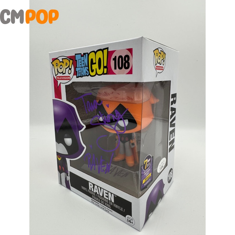 Raven - #108 - Funko Pop! - Animation - Teen Titans Go! - Signed by Tara Strong (20 Pcs) - Certified Pop!