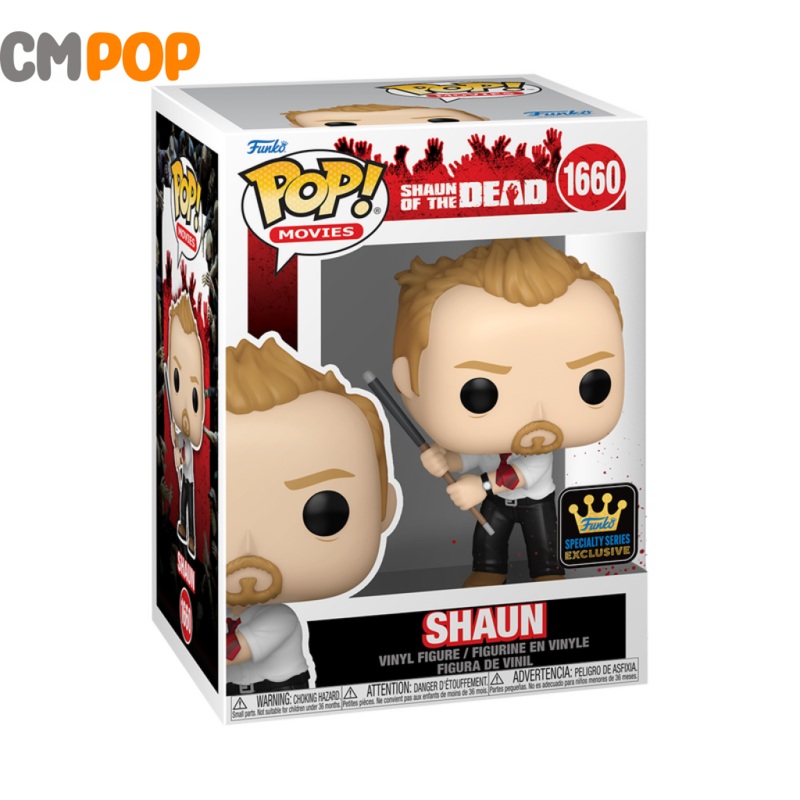 Shaun with Pool Cue  - #1660 - Funko Pop! - Movies - Sean of the Dead