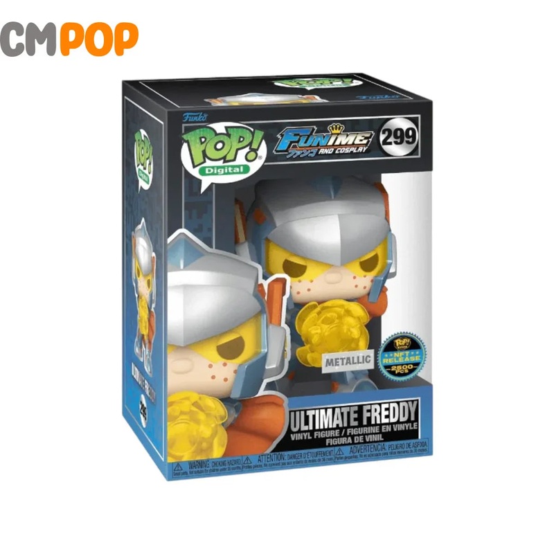 Ultimate Freddy - #299 - Funko Pop! - Digital - Funime and Cosplay - NFT Release 2500 PCS - Metallic