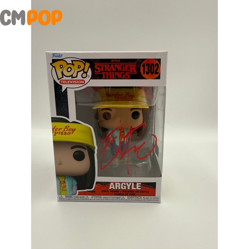 Argyle - #1302 - Funko Pop! - Television - Stranger Things - Signed by Eduardo Franco- Certified Pop!