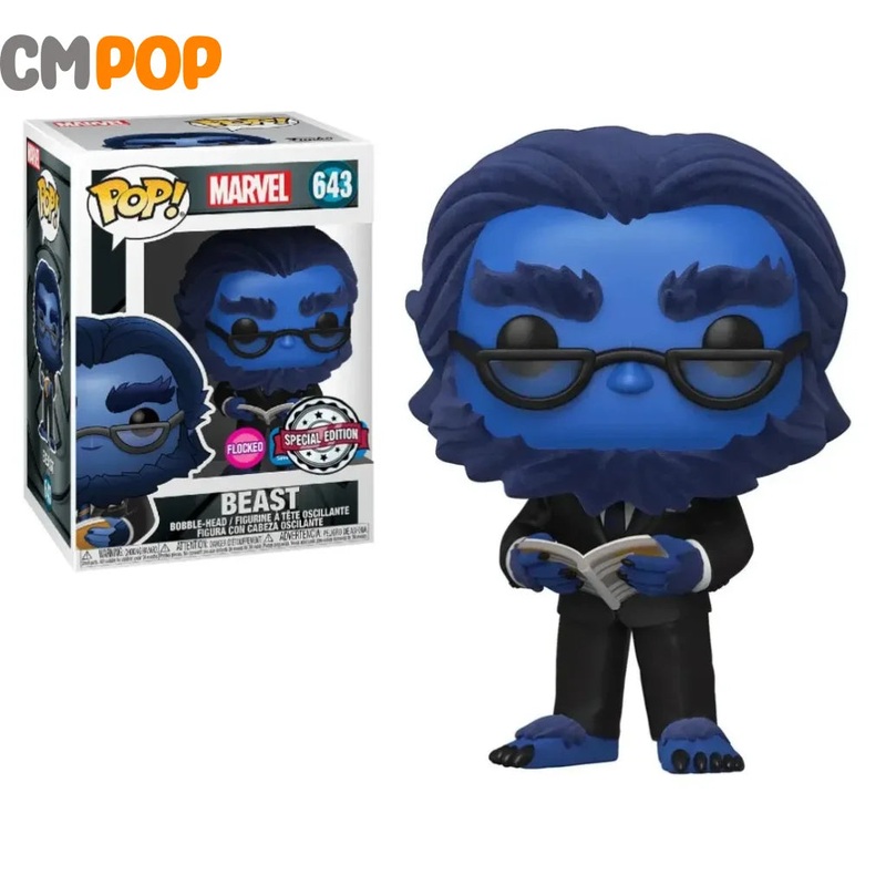 Beast - #643 - Funko Pop! - Marvel - Flocked - Special Edition - EMP Pre-Release