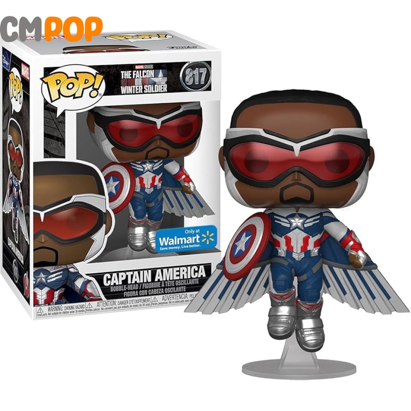 Captain America  - #817 - Funko Pop! - Marvel - The Falcon Winter Soldier - Walmart Exclusive