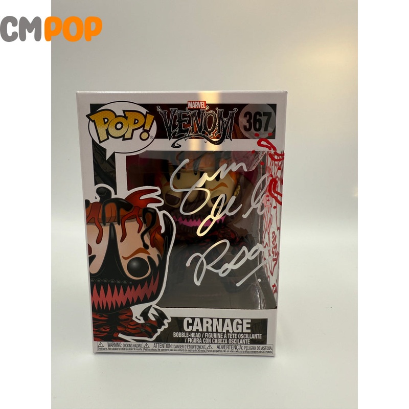 Carnage - #367 - Funko Pop! - Marvel - Venom -  Signed by Sam De La Rosa - Certified Pop!