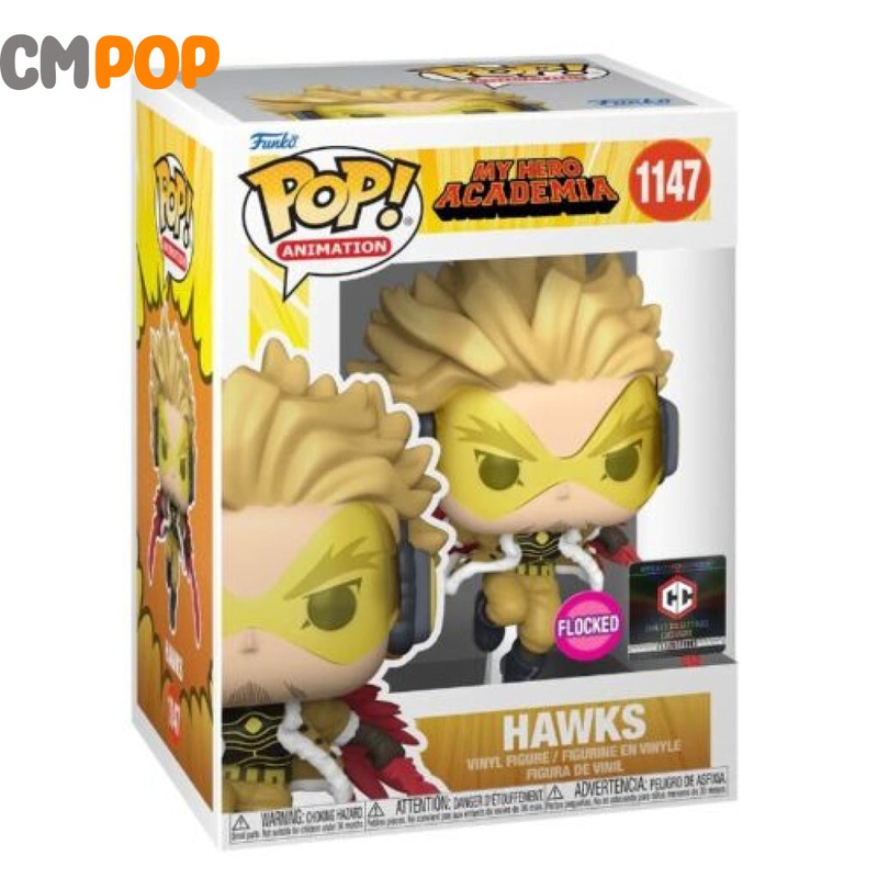 Hawks - #1141 - Funko Pop! - My Hero Academia - Flocked - Chalice Collectables Exclusive