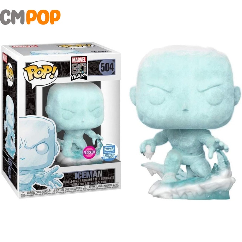 Iceman - #504 - Funko Pop! - Marvel - Flocked - Funko Limited Edition