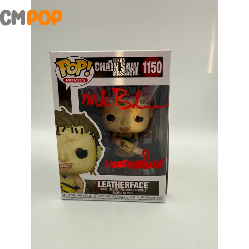 Leatherface - #1150 - Funko Pop! - Movies - Texas Chainsaw Massacre -  Signed by Mark Burnham- Certified Pop!