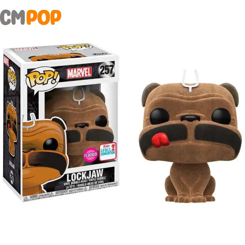 Lockjaw-  #257  - Funko Pop! - Marvel - Flocked - 2017 Con Exclusive