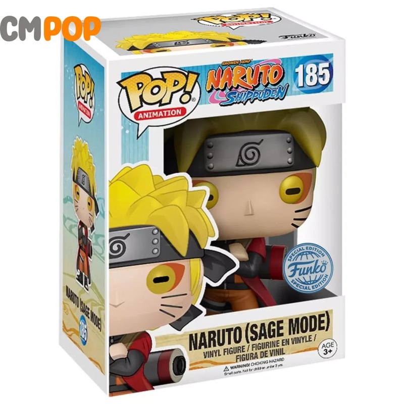 Naruto (Sage Mode) - #185 - Funko Pop! - Animation  - Naruto Shippuden -  Special Edition Exclusive