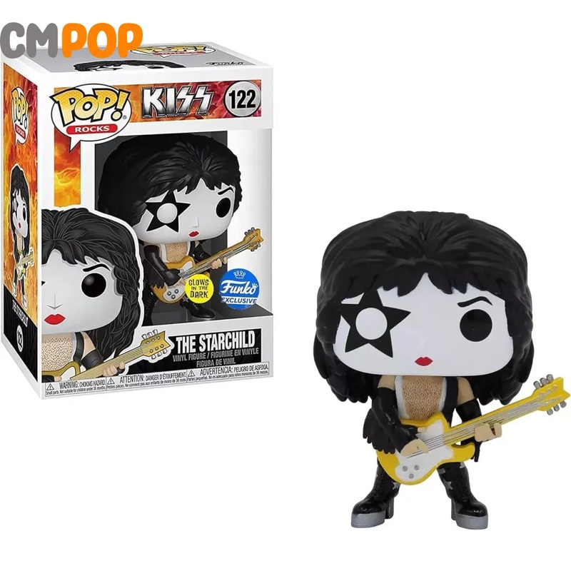 The StarChild - #122  - Funko Pop! - Rocks - Kiss - Funko Exclusive - Glows in The Dark