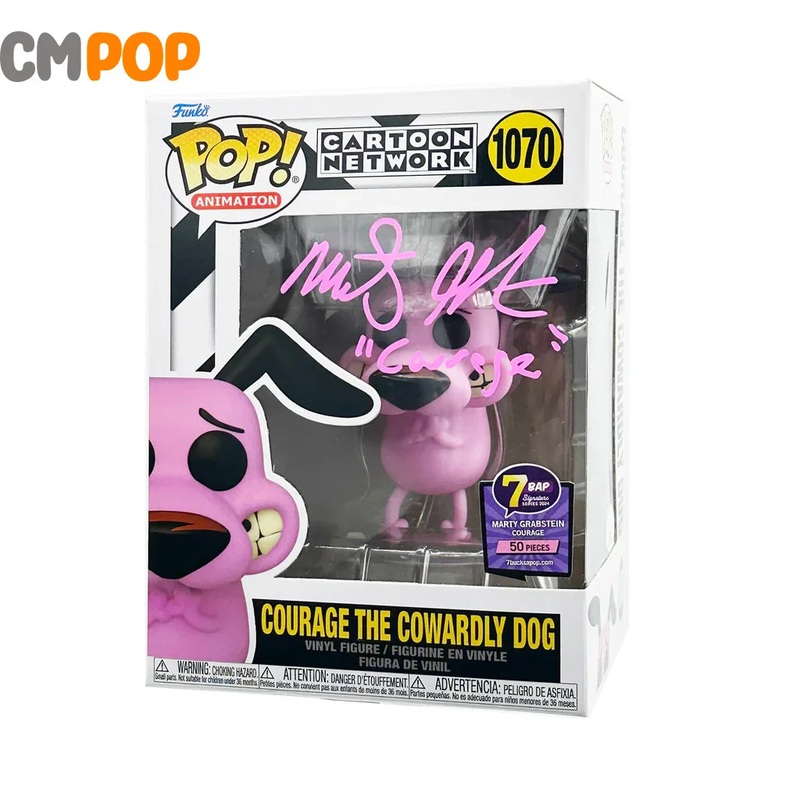 Courage The Cowardly Dog - #1070 - Funko Pop! - Animation - Cartoon Network - 7 BAP - 50PCS - Signed POP! - Signed by Marty Grabstein
