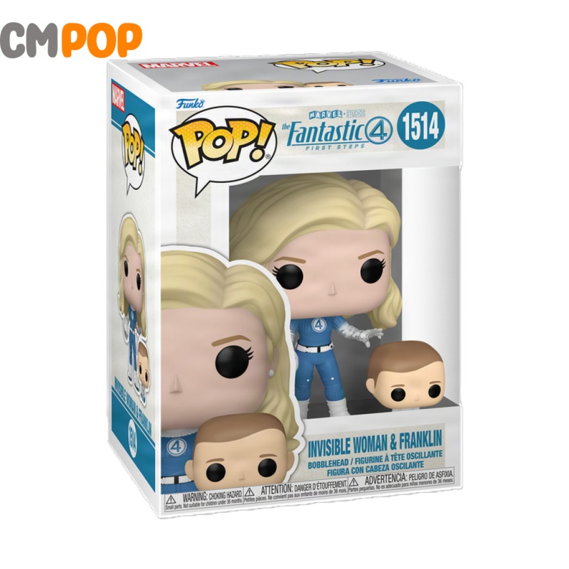 Invisible Woman & Franklin- #1514 - Funko Pop! - Marvel -  Fantastic Four First Steps