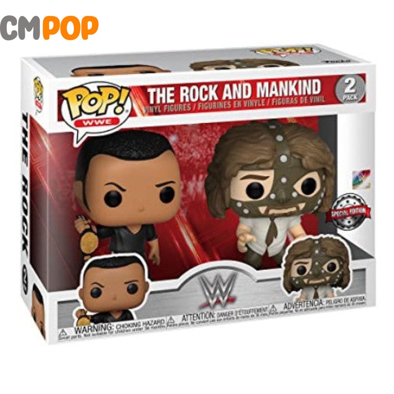 The Rock and Mankind - 2pack - Funko Pop! - WWE- Wrestling